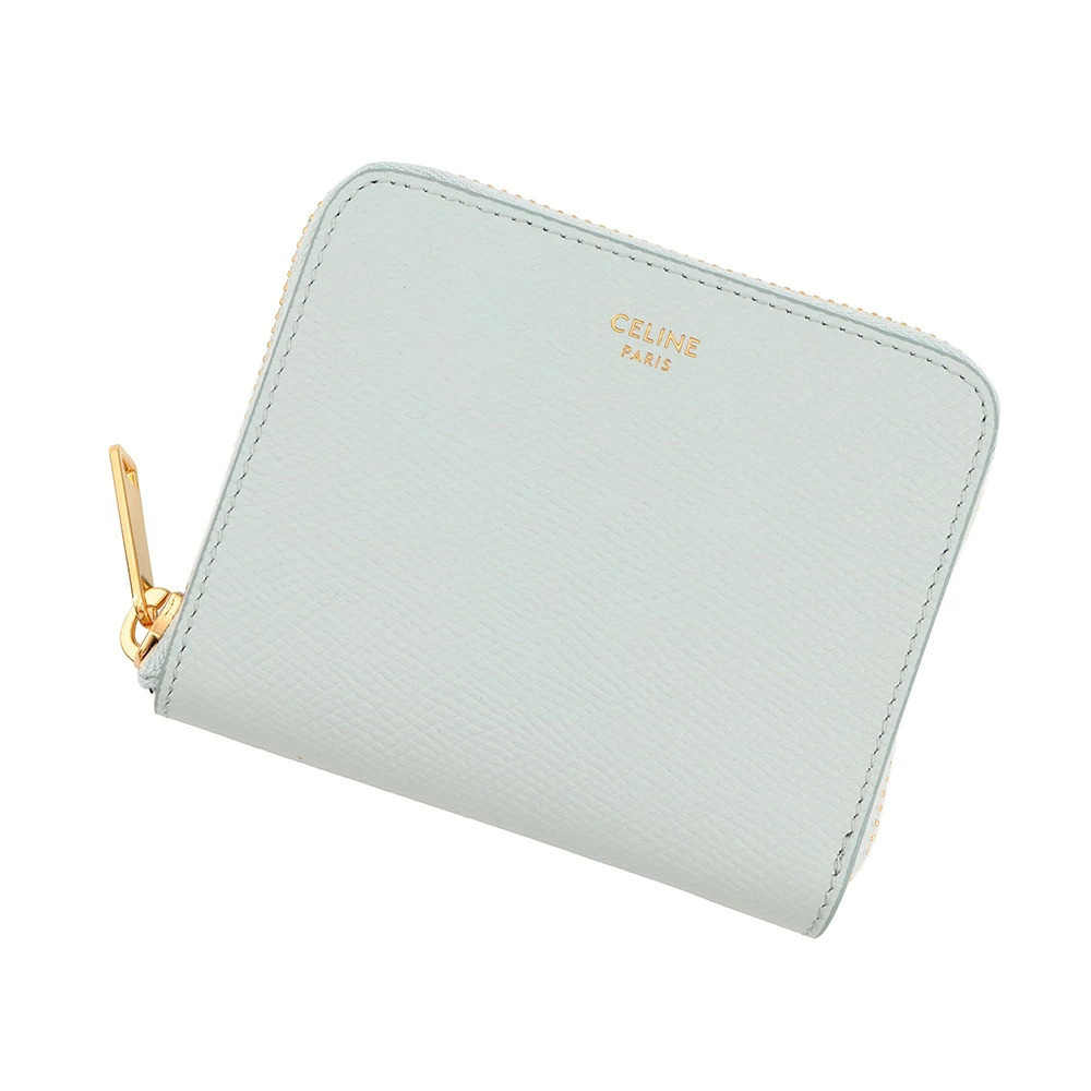 Celine Bi fold Wallet Zip Leather